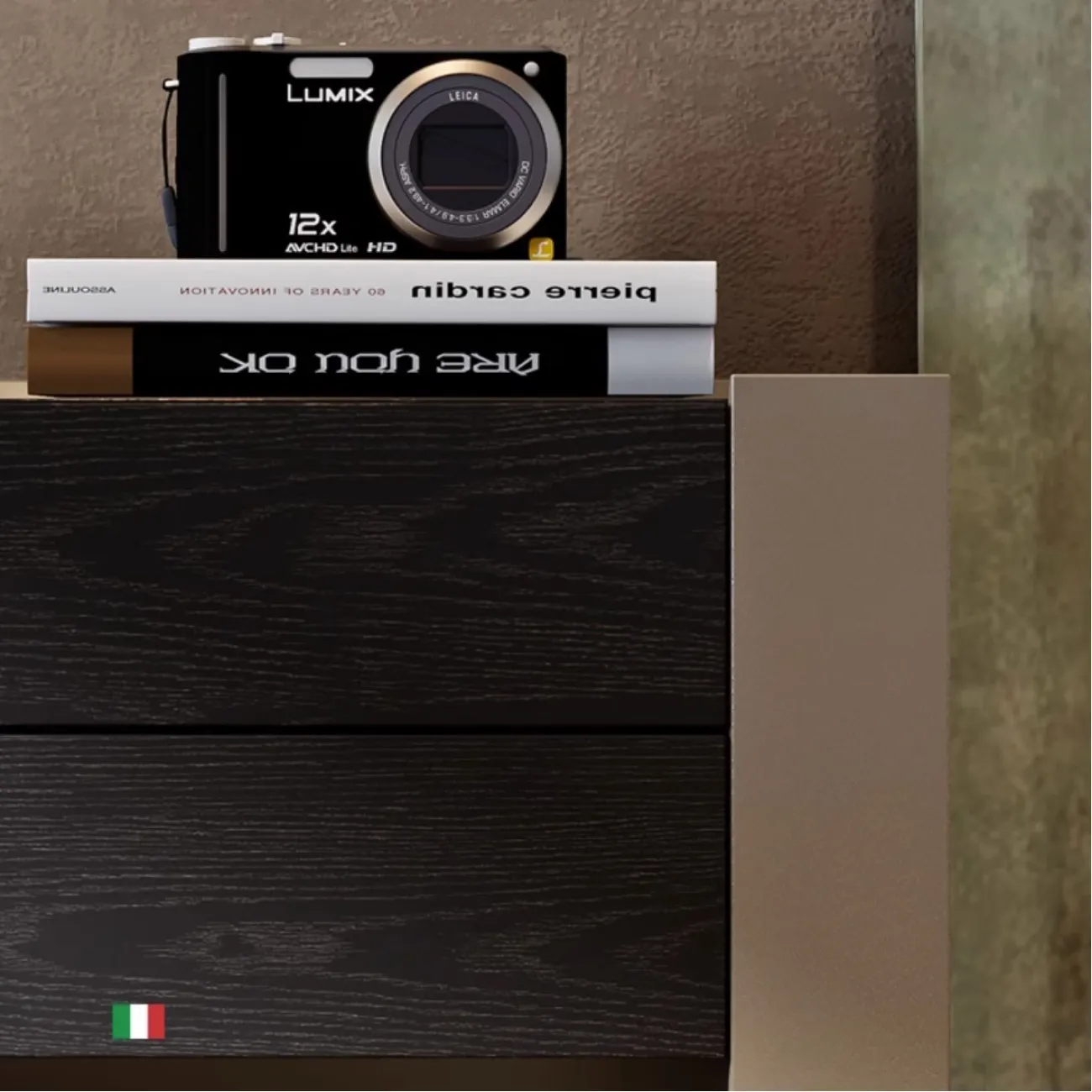 Дизайнерская прикроватная тумбочка из массива дерева KBOOS 35783-29