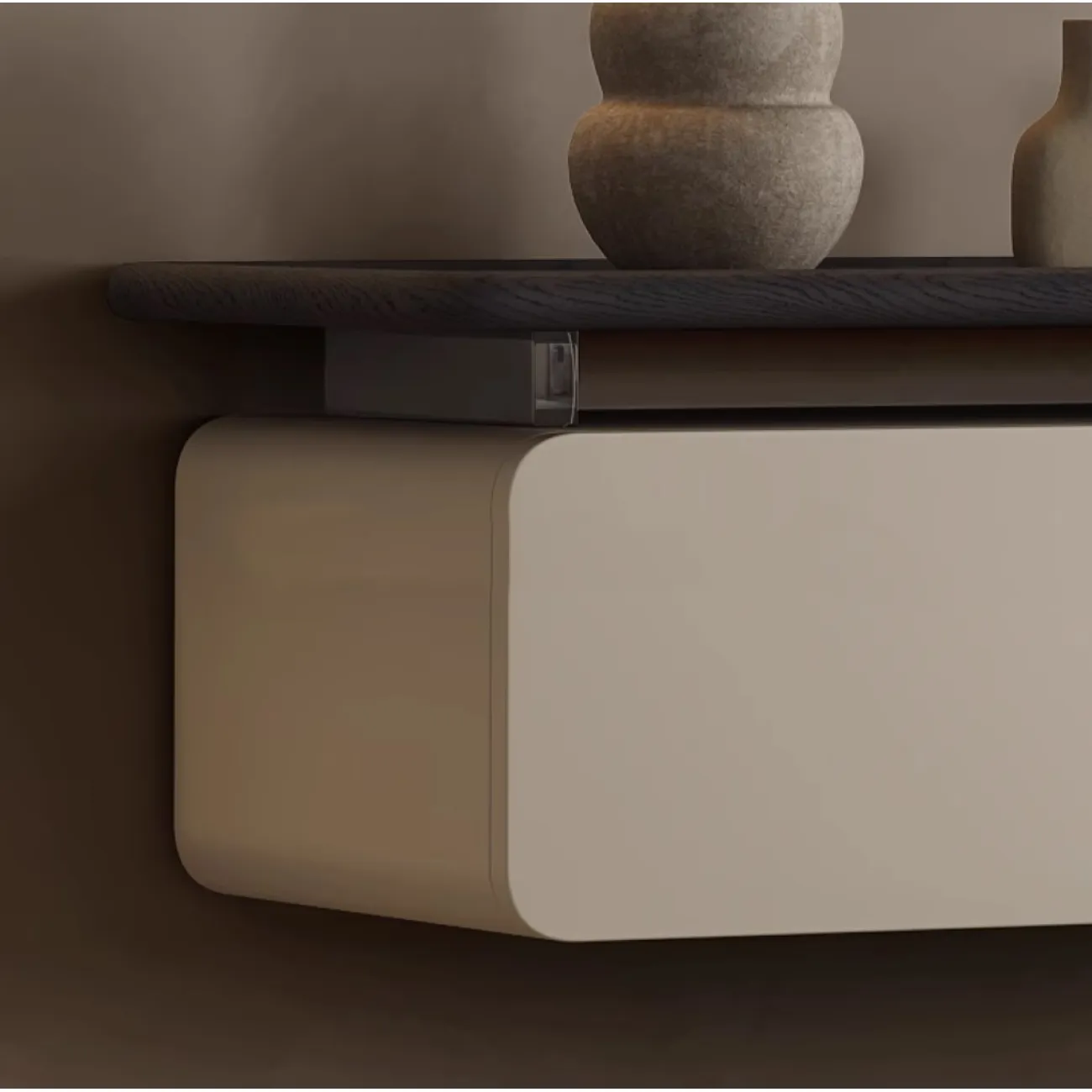 Подвесной шкаф под телевизор из массива дерева KBOOS 35785-29