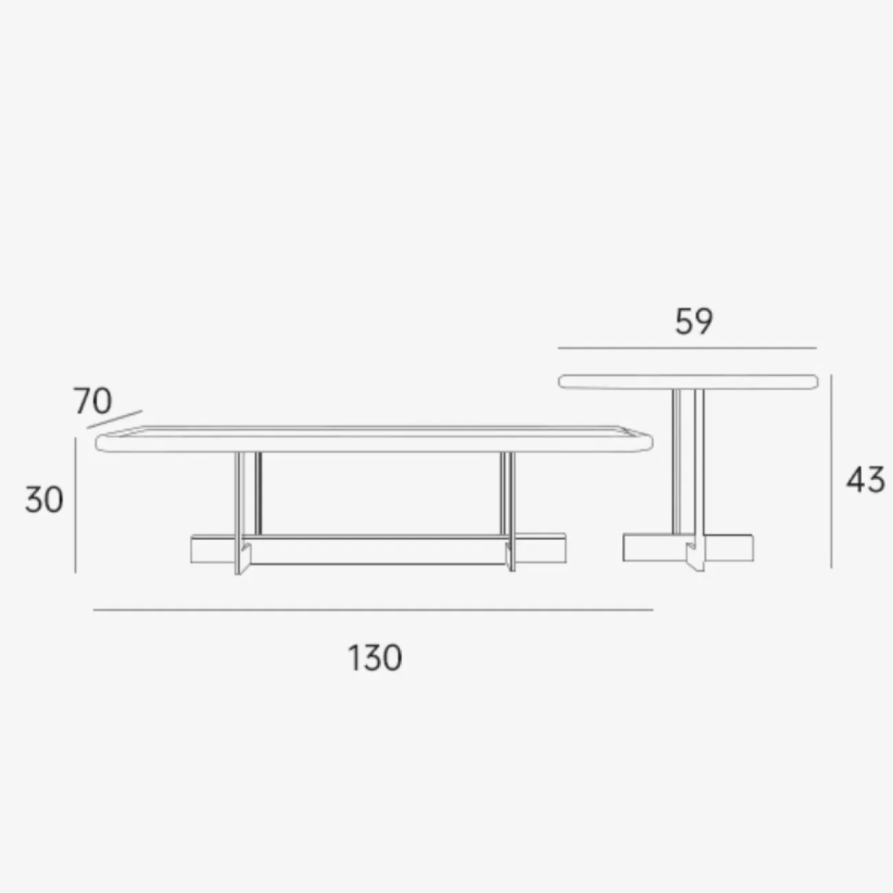 Роскошный журнальный столик в стиле Ваби-саби KBOOS 35789-29 Роскошный журнальный столик в стиле Ваби-саби KBOOS 35789-29