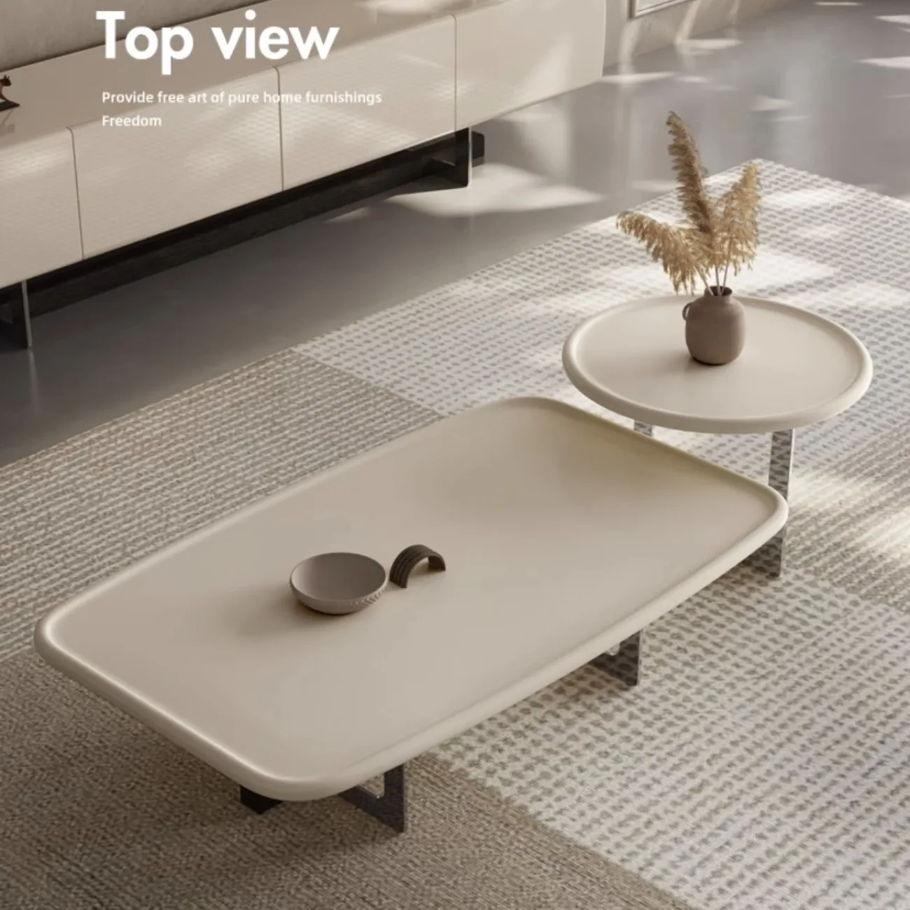 Роскошный журнальный столик в стиле Ваби-саби KBOOS 35789-29 Роскошный журнальный столик в стиле Ваби-саби KBOOS 35789-29