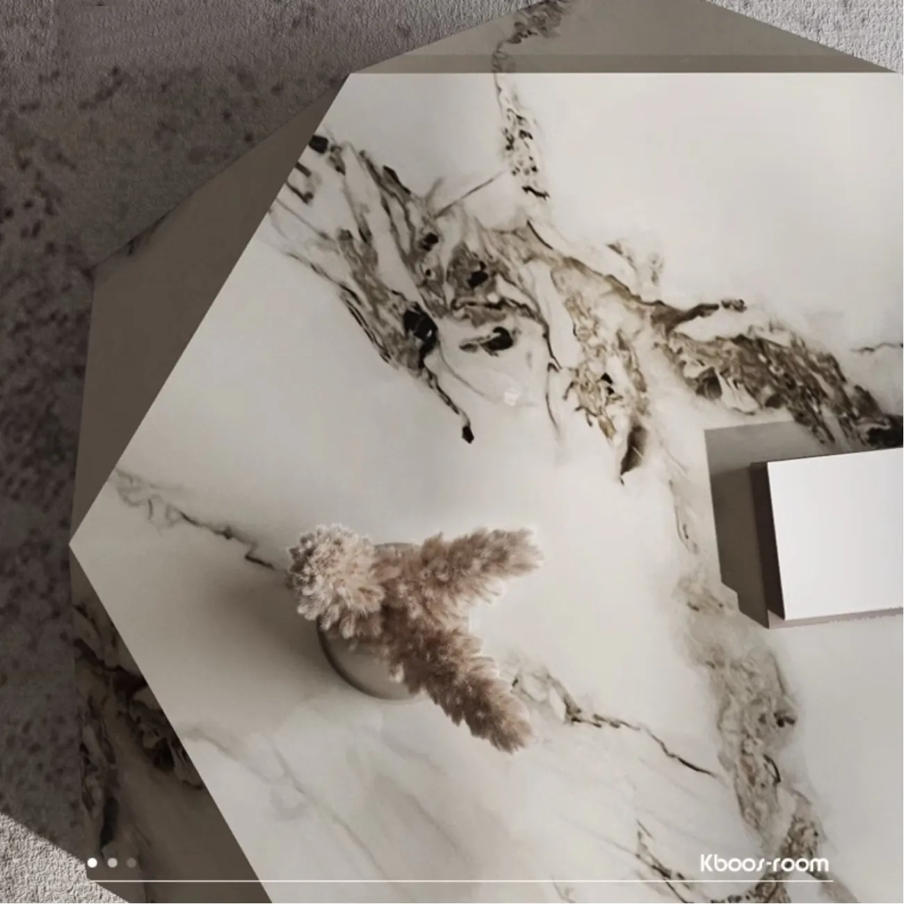 Журнальный столик специальной формы из натурального камня KBOOS 35792-29