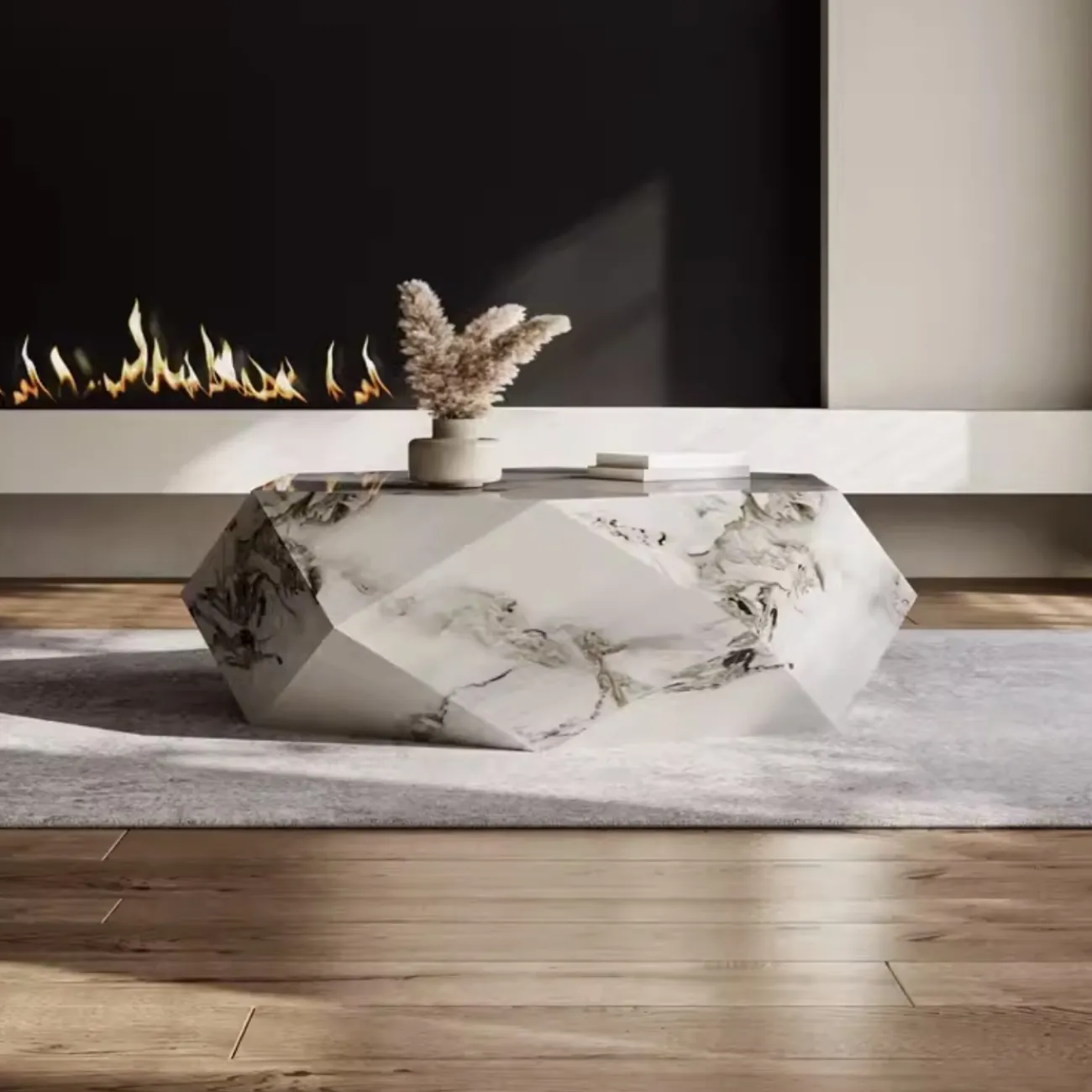 Журнальный столик специальной формы из натурального камня KBOOS 35792-29