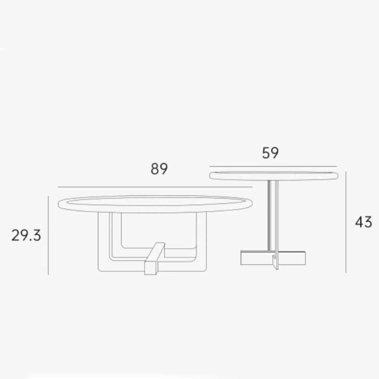 Дизайнерский журнальный столик из массива дерева KBOOS 35794-29