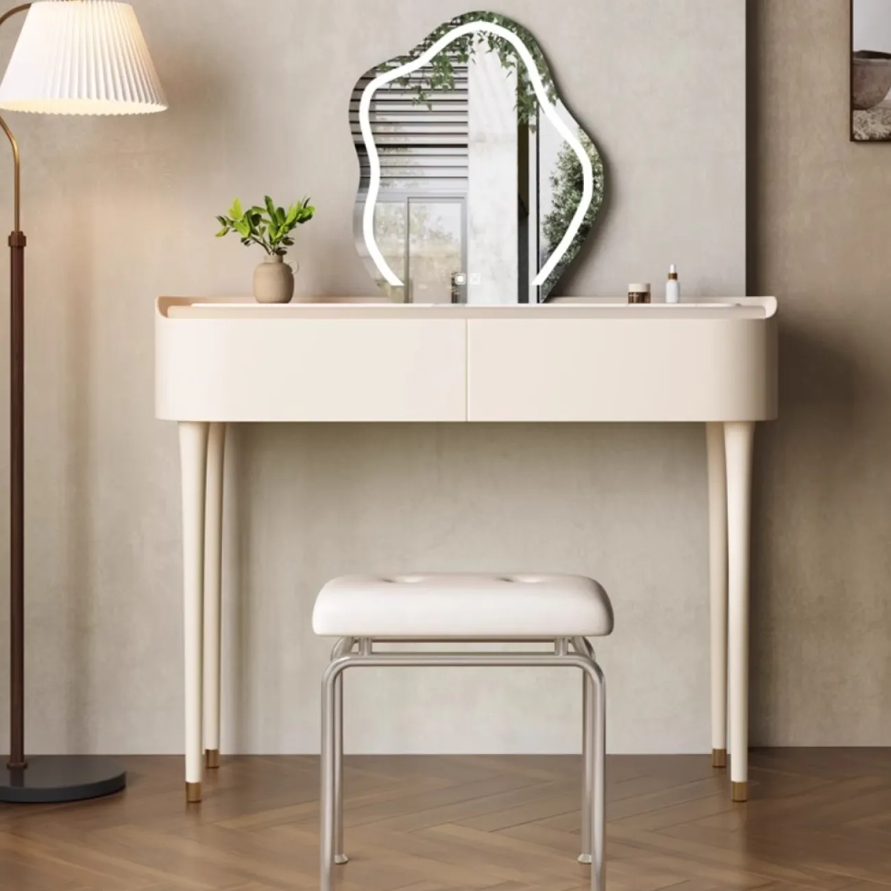 Туалетный столик из массива дерева с умным зеркалом 35800-29