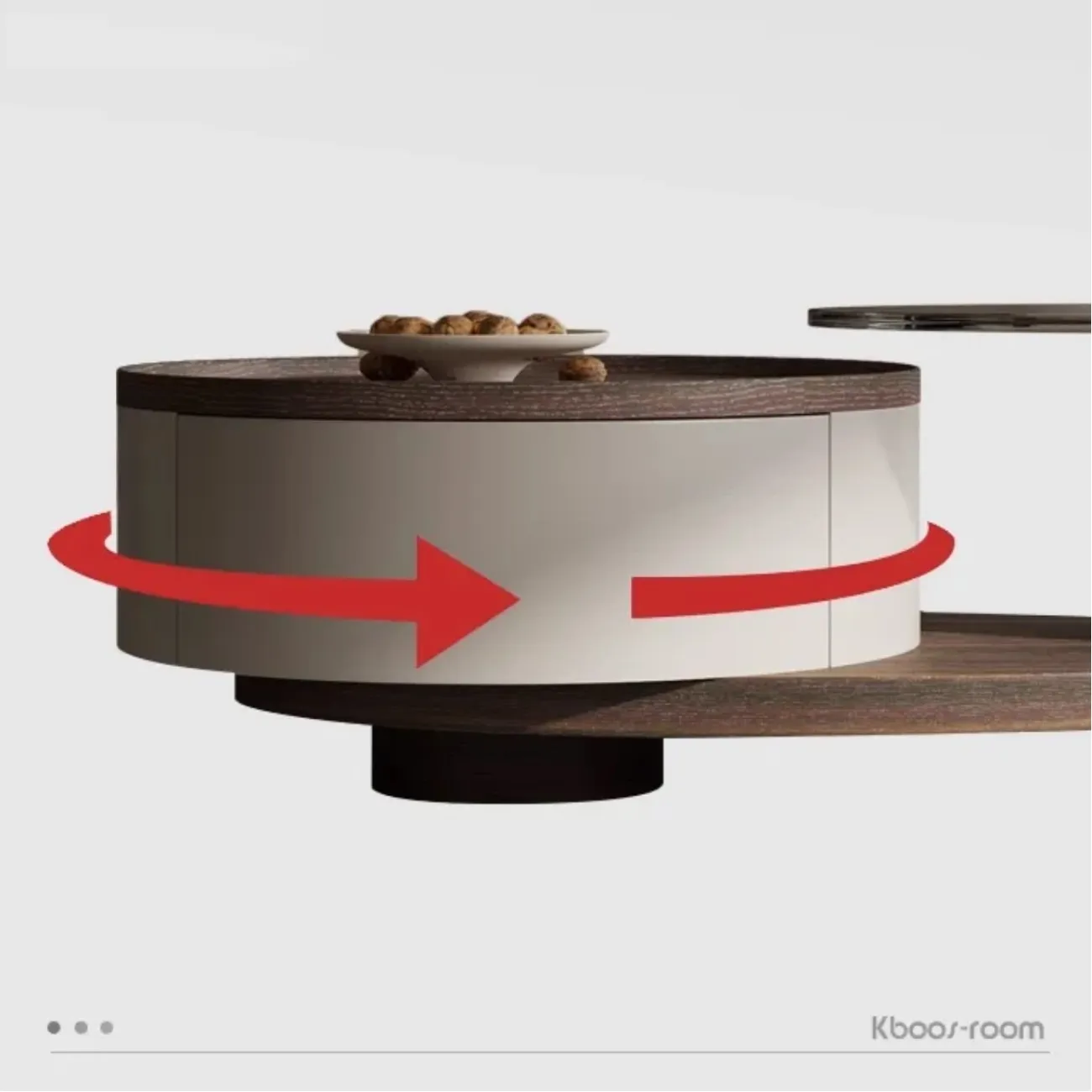 Современный минималистичный журнальный столик из шпона KBOOS 35801-29 Современный минималистичный журнальный столик из шпона KBOOS 35801-29