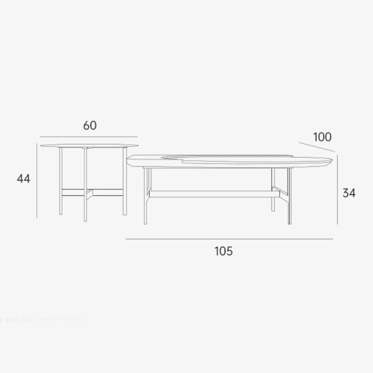 Дизайнерский журнальный столик KBOOS 35803-29 Дизайнерский журнальный столик KBOOS 35803-29