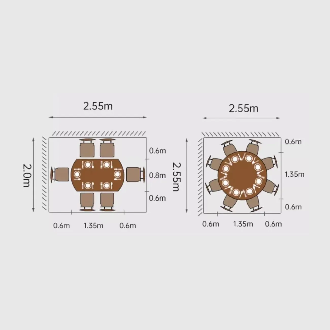 Выдвижной обеденный стол из каменной плиты LanLan 35906-29