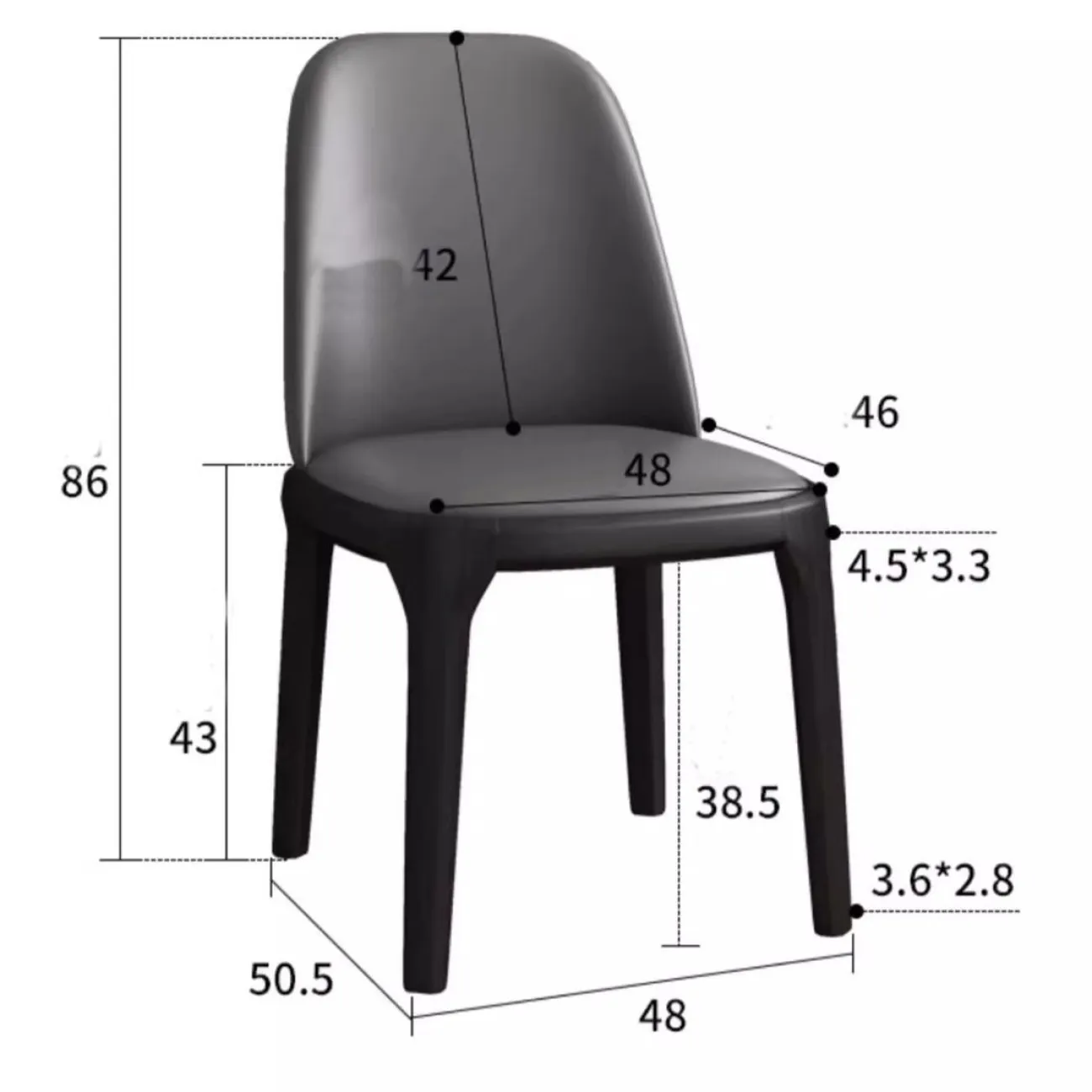 Современный обеденный стол из массива дерева LanLan 35908-29