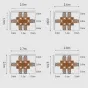 Современный обеденный стол из массива дерева LanLan 35908-29
