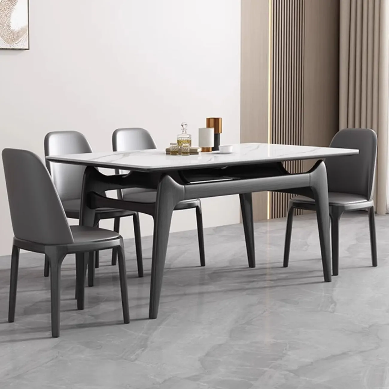 Современный обеденный стол из массива дерева LanLan 35908-29