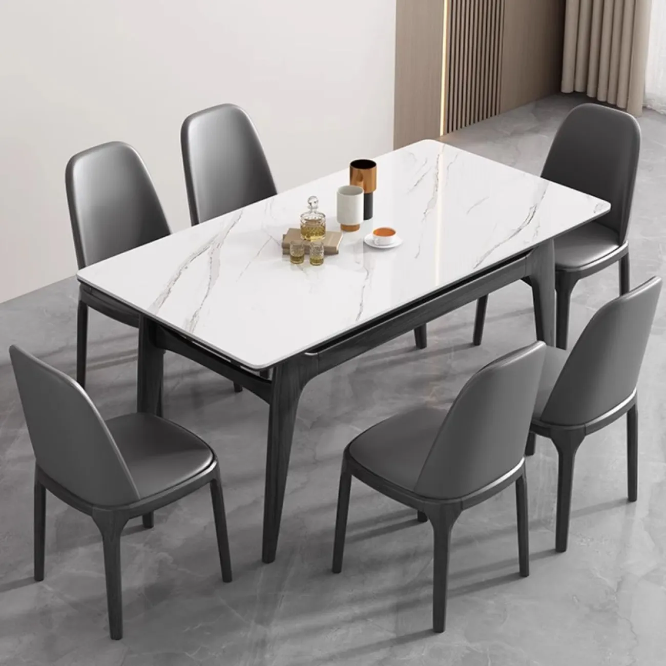 Современный обеденный стол из массива дерева LanLan 35908-29