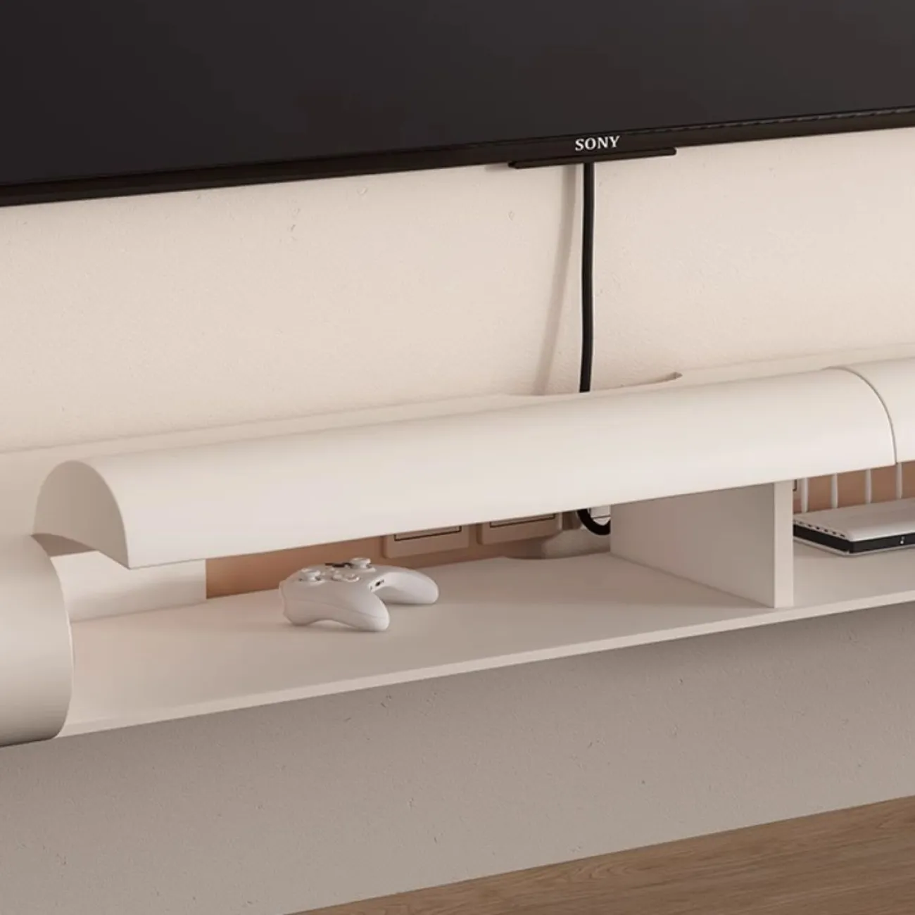 Подвесной ТВ-шкаф из массива дерева LanLan 35909-29