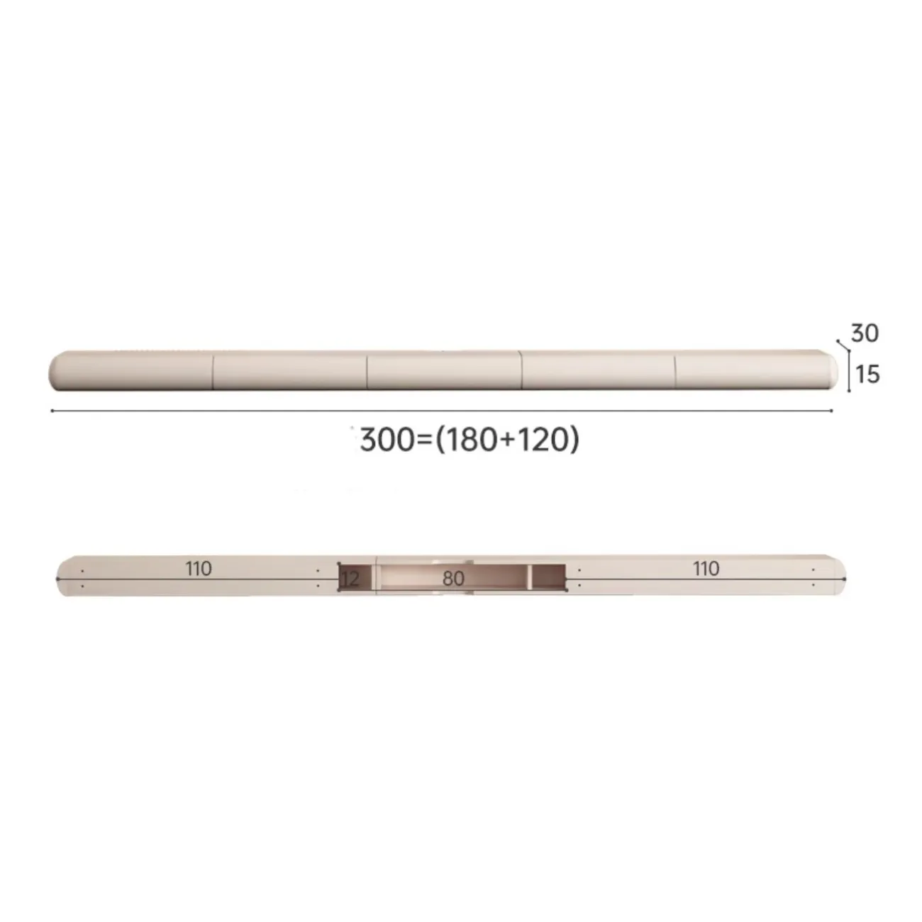 Подвесной ТВ-шкаф из массива дерева LanLan 35909-29