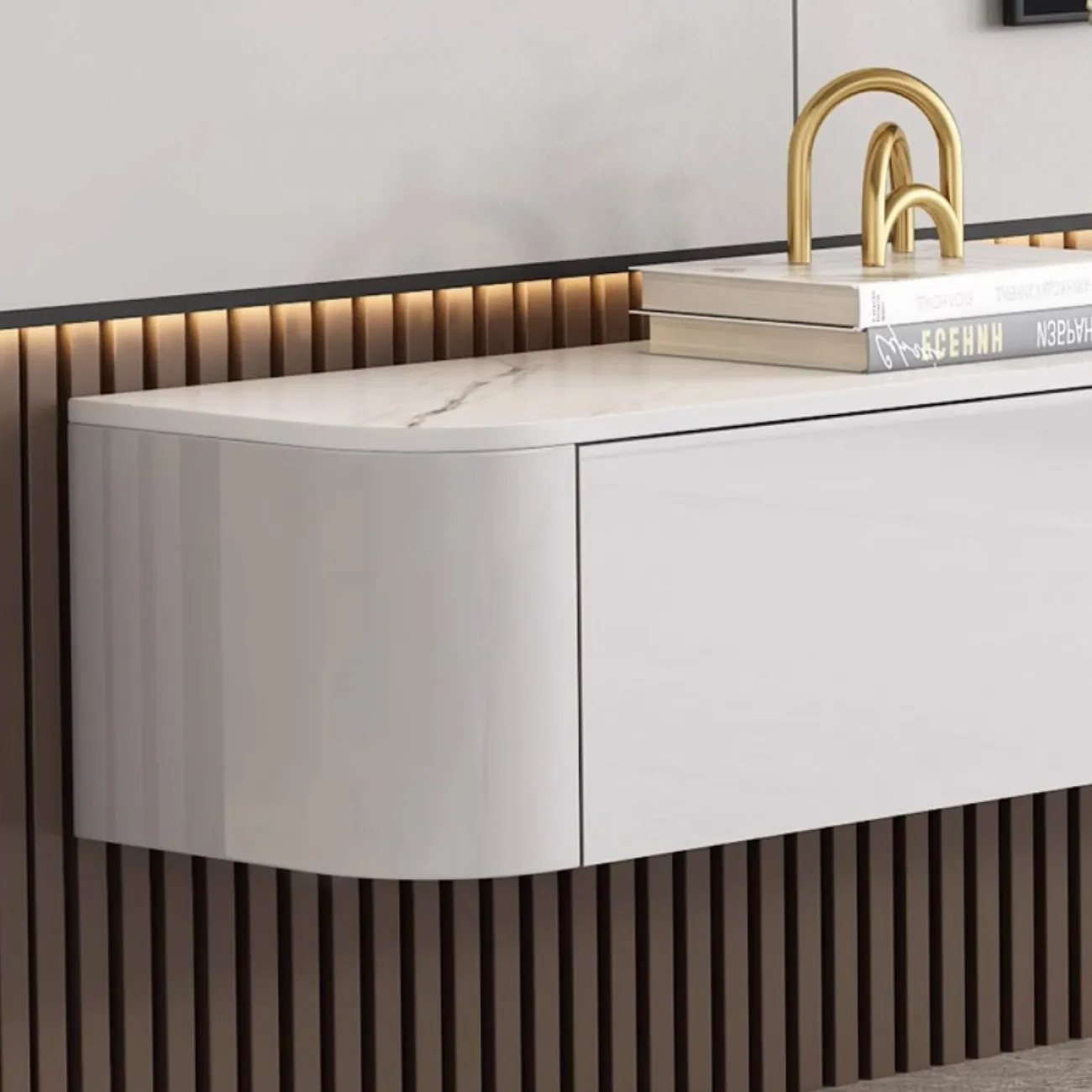 Подвесной ТВ-шкаф из массива дерева LanLan 35910-29