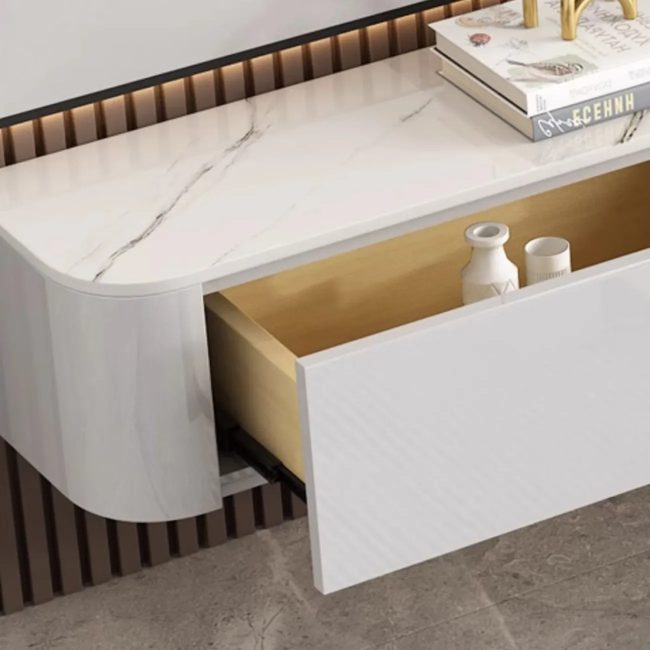 Подвесной ТВ-шкаф из массива дерева LanLan 35910-29