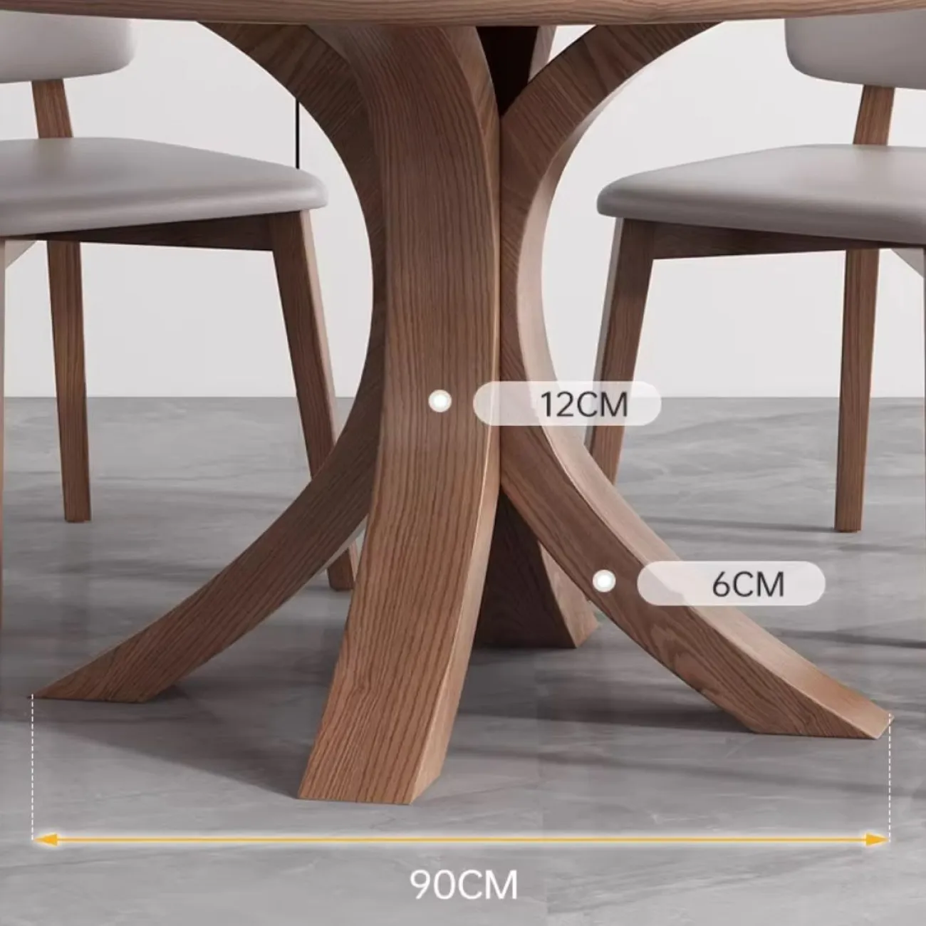 Мраморный круглый обеденный стол LanLan 35912-29