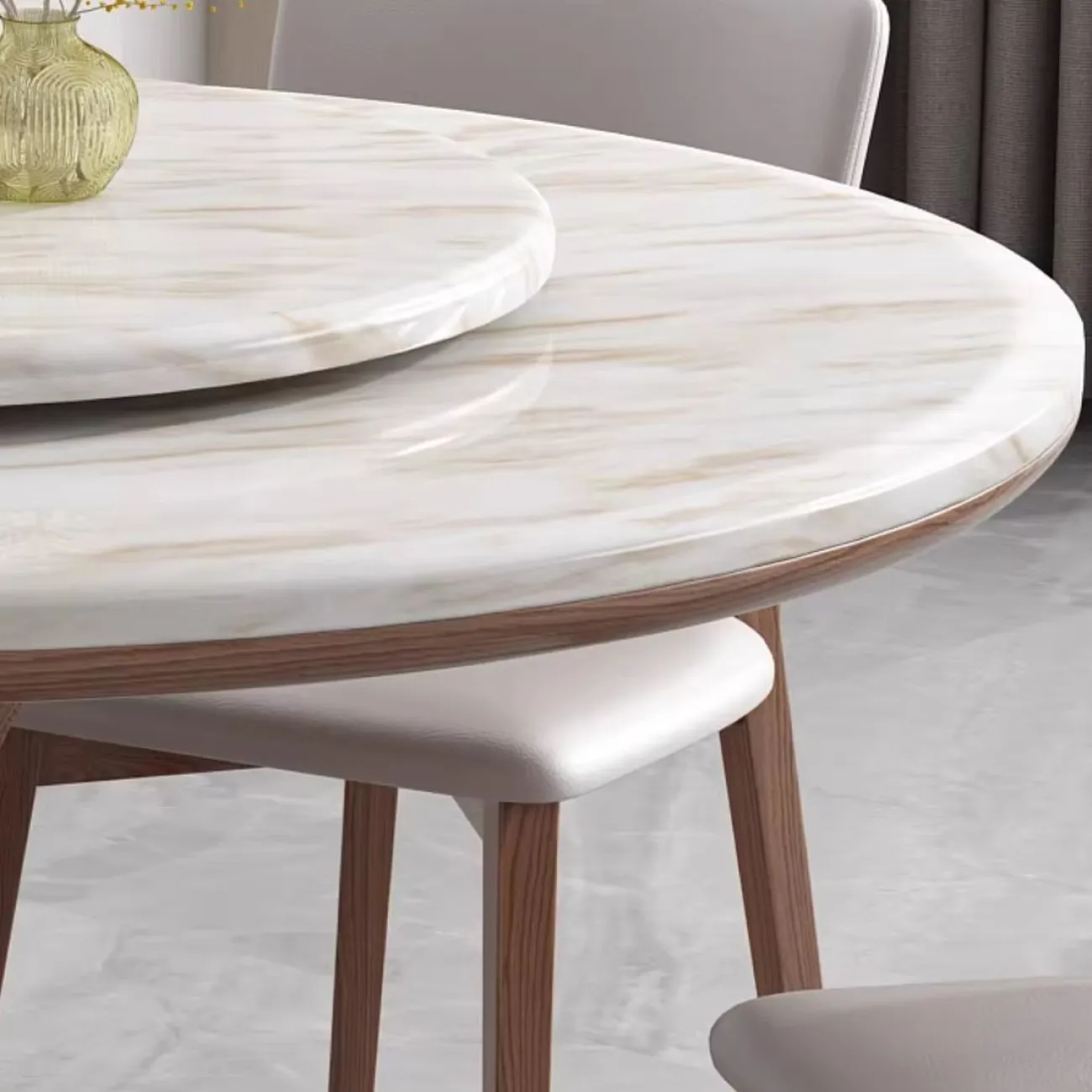 Мраморный круглый обеденный стол LanLan 35912-29