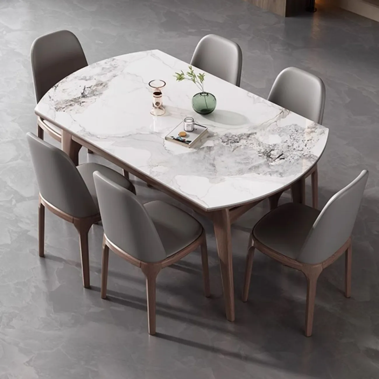 Выдвижной круглый обеденный стол LanLan 35913-29