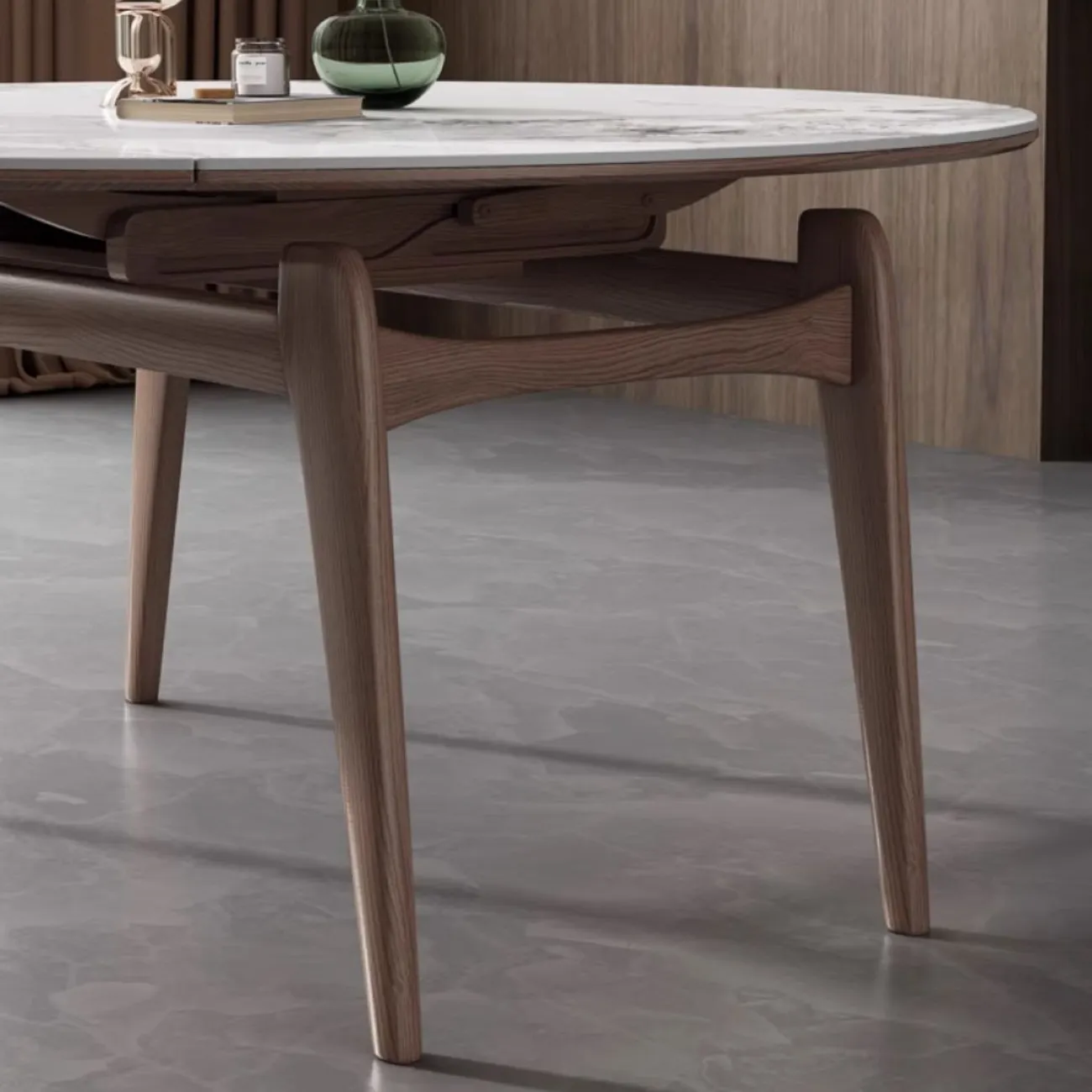 Выдвижной круглый обеденный стол LanLan 35913-29