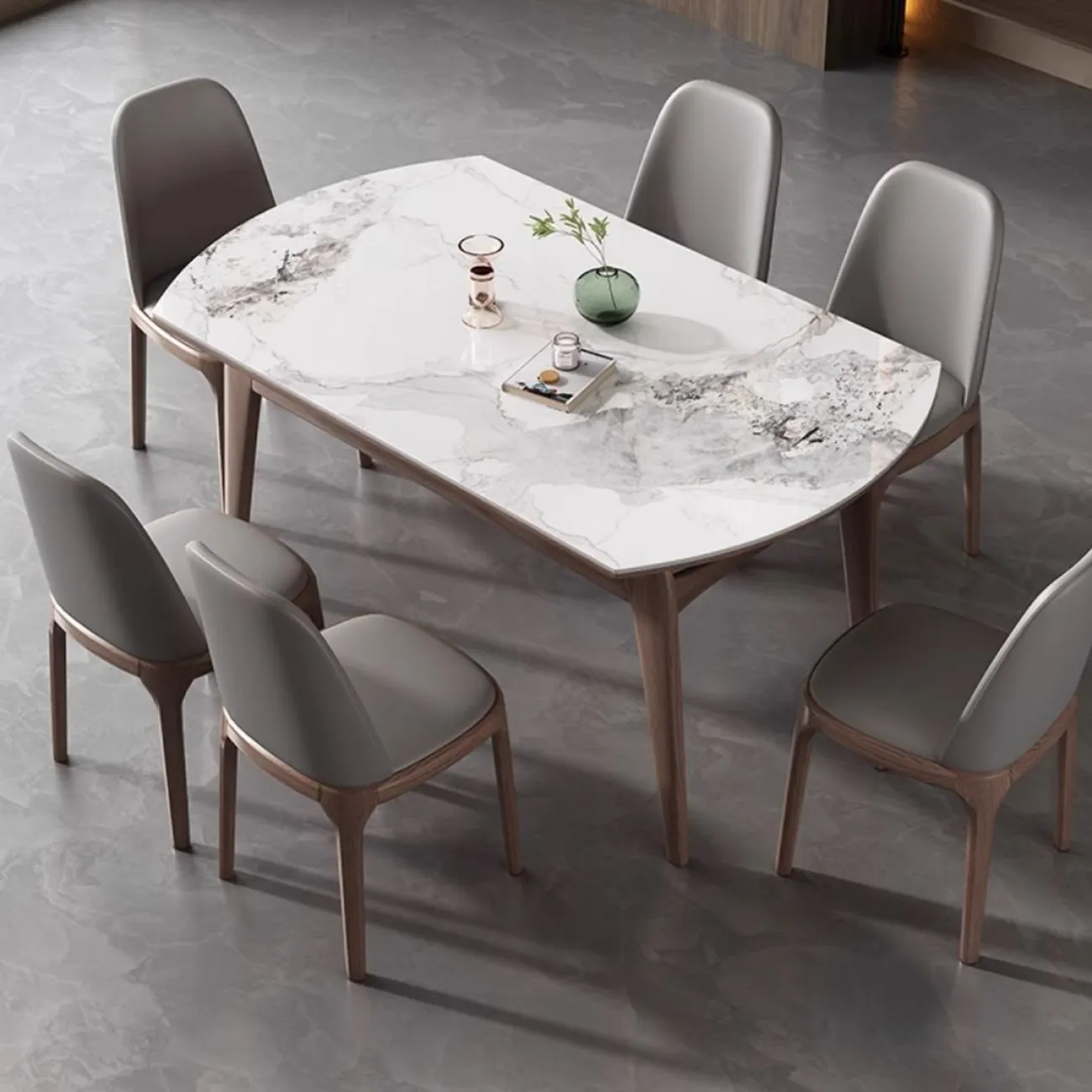 Выдвижной круглый обеденный стол LanLan 35913-29