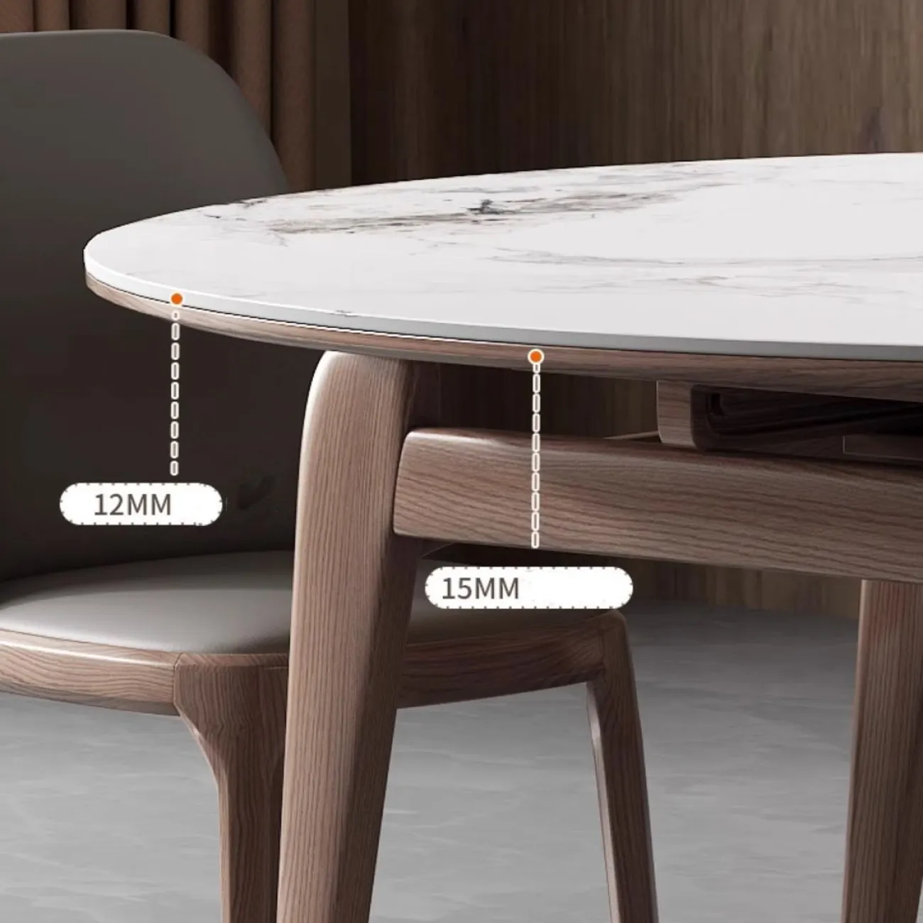 Выдвижной круглый обеденный стол LanLan 35913-29