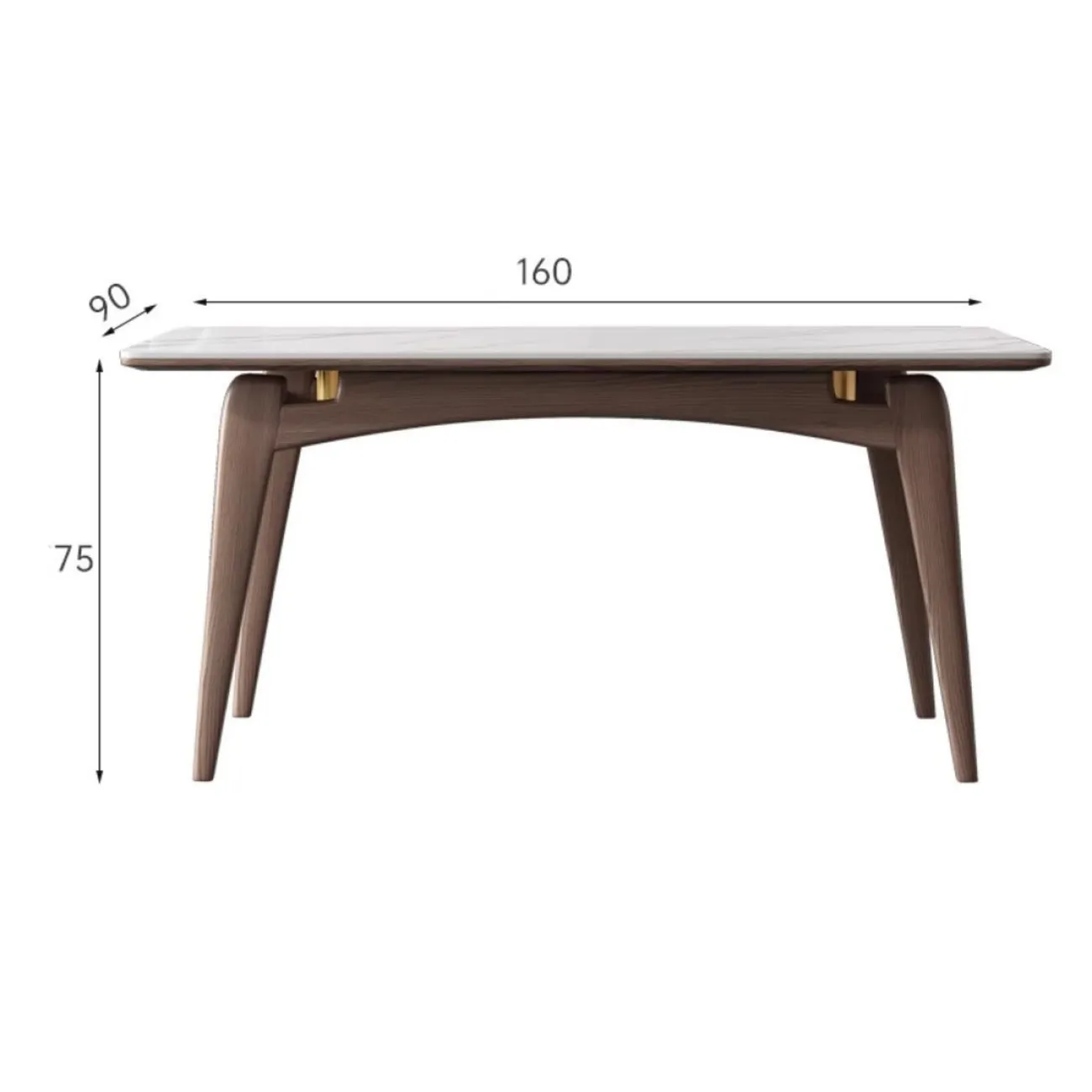 Мраморный прямоугольный обеденный стол LanLan 35914-29 Мраморный прямоугольный обеденный стол LanLan 35914-29
