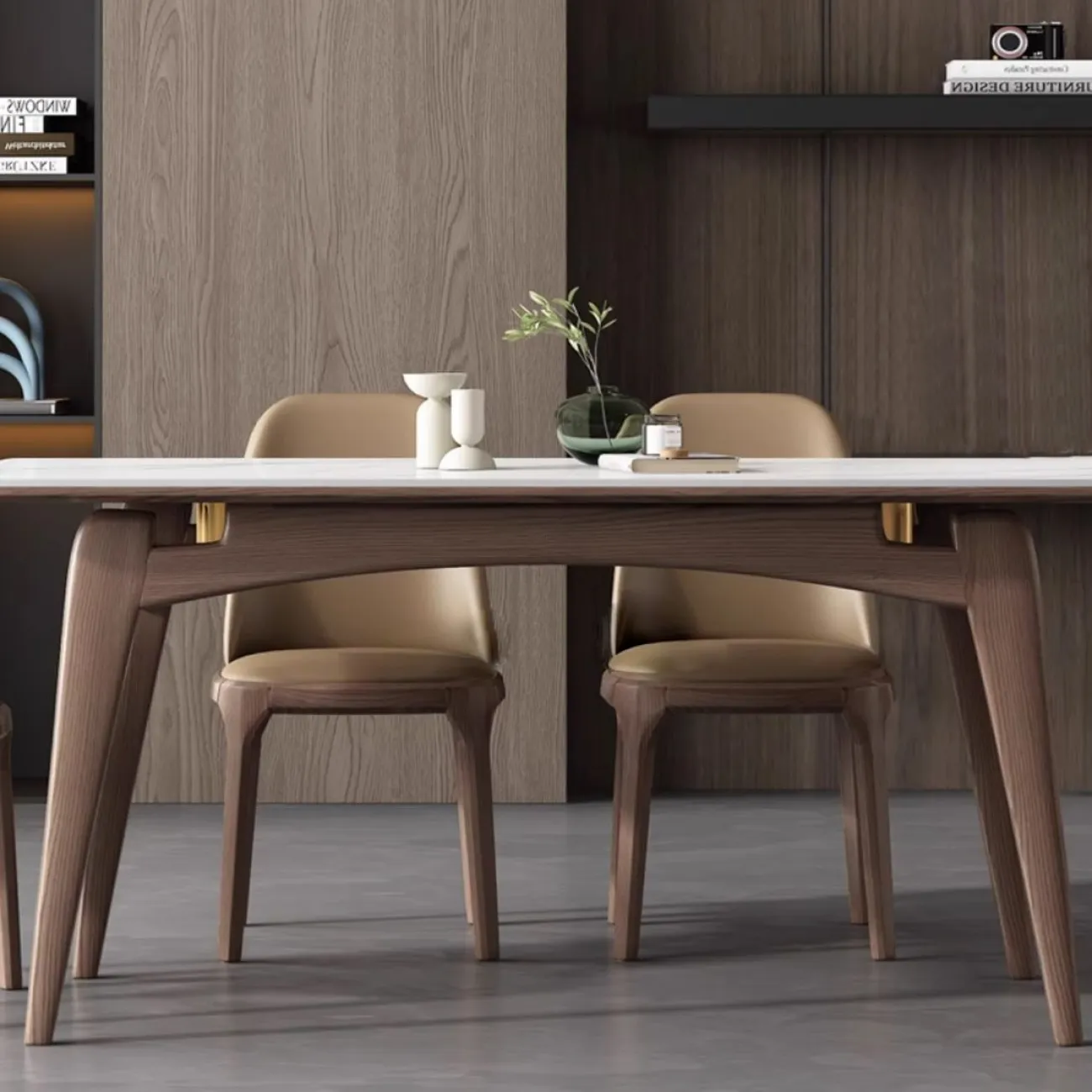 Мраморный прямоугольный обеденный стол LanLan 35914-29 Мраморный прямоугольный обеденный стол LanLan 35914-29