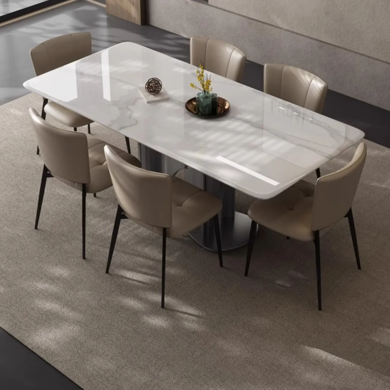 Дизайнерский прямоугольный обеденный стол LanLan 35915-29 Дизайнерский прямоугольный обеденный стол LanLan 35915-29