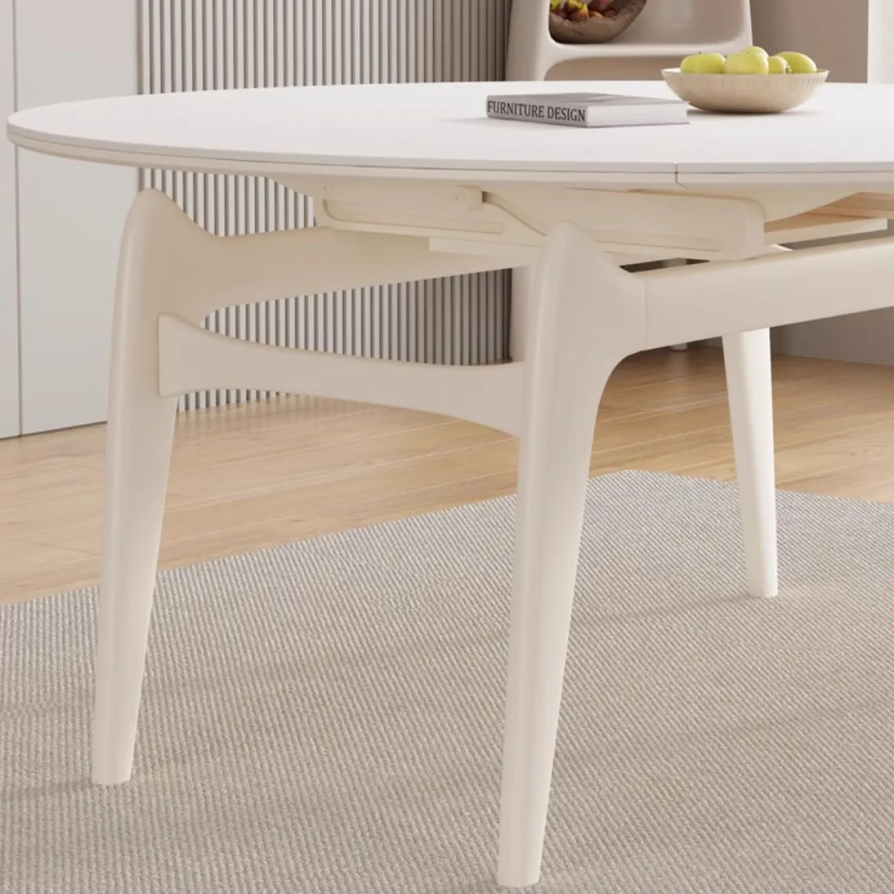 Выдвижной обеденный стол из массива дерева LanLan 35919-29 Выдвижной обеденный стол из массива дерева LanLan 35919-29