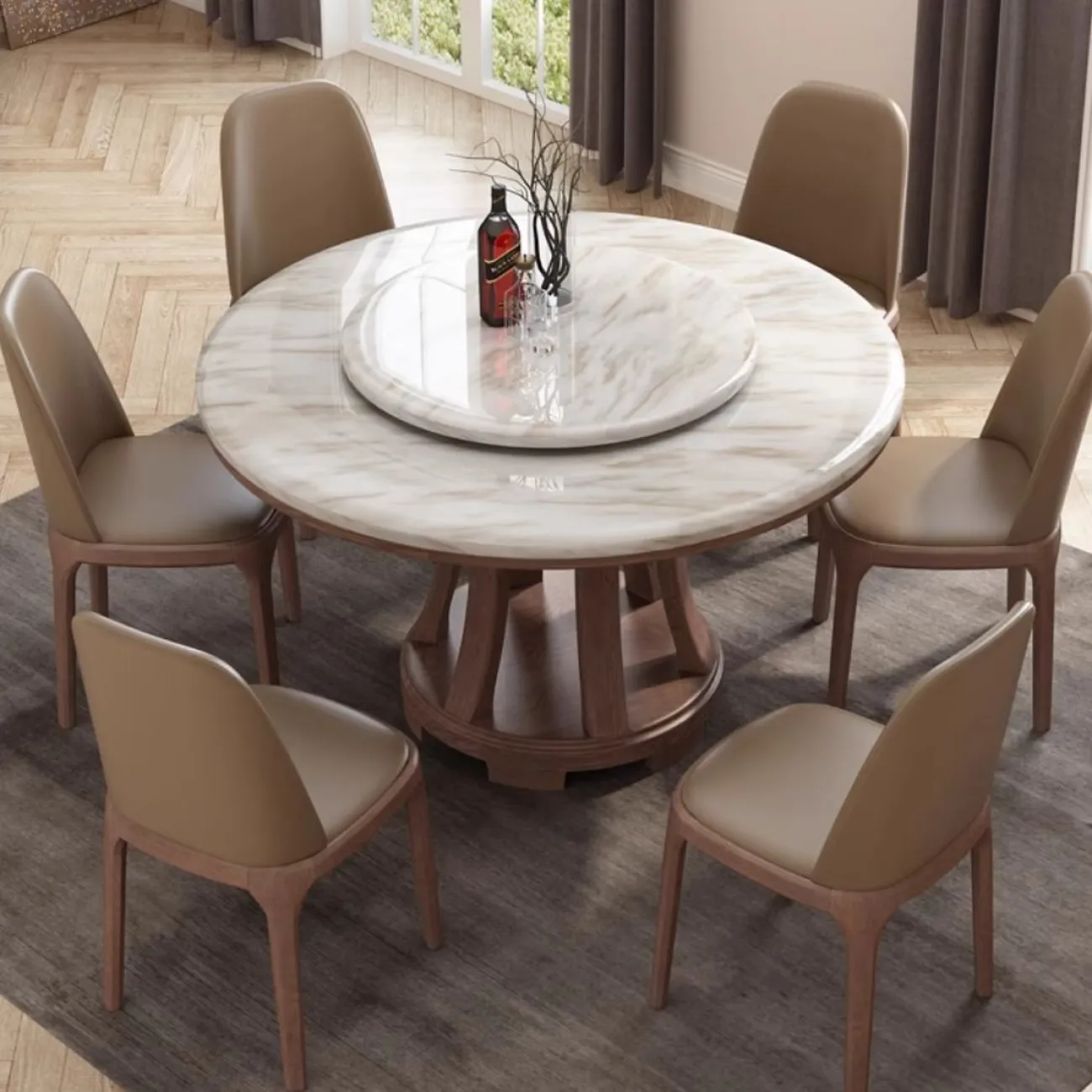 Модный обеденный стул из массива дерева Lanlan 35920-29