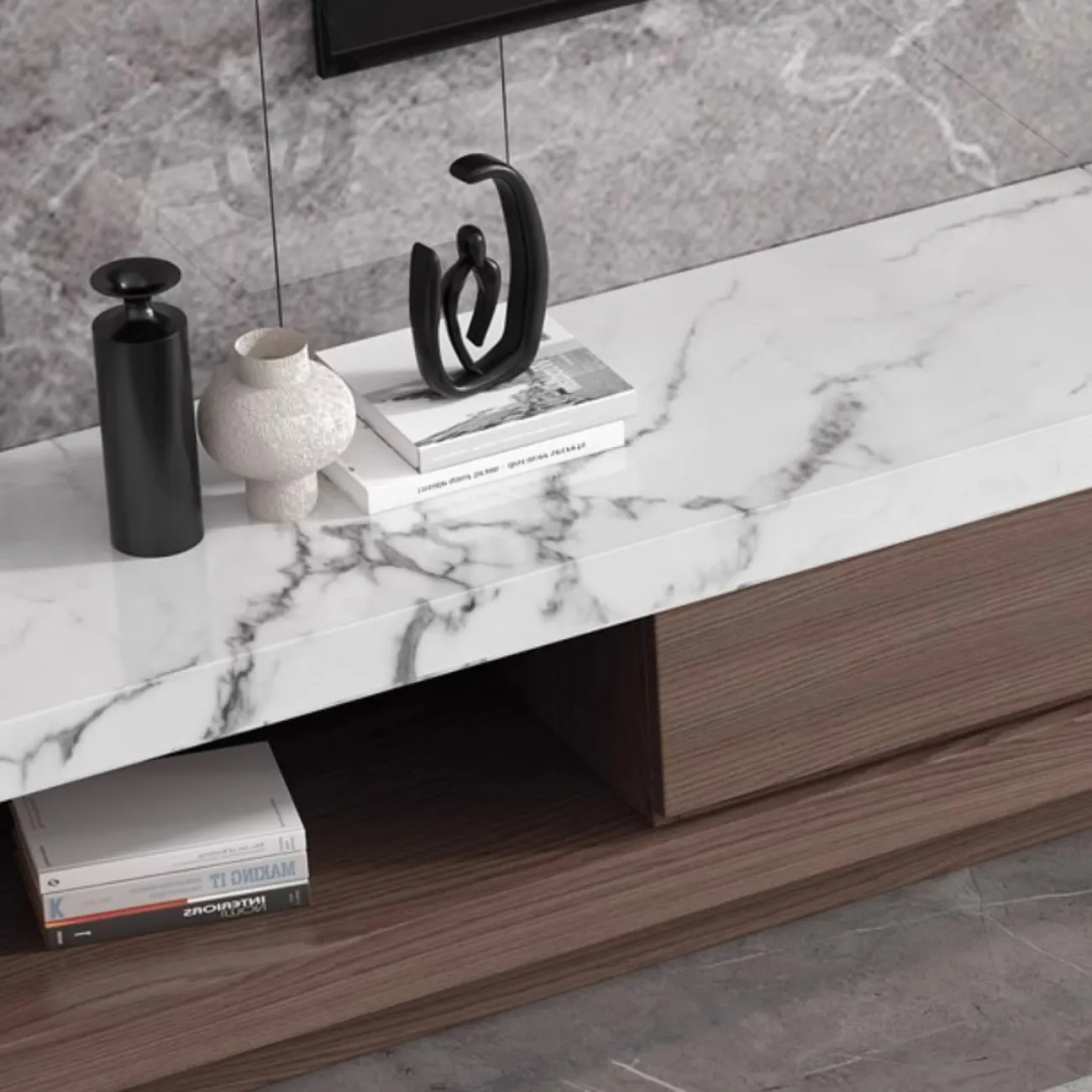 Роскошный ТВ-шкаф из натурального камня LanLan 35926-29