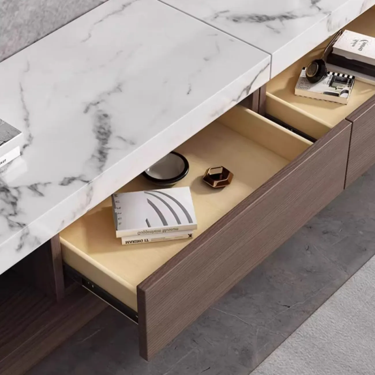 Роскошный ТВ-шкаф из натурального камня LanLan 35926-29