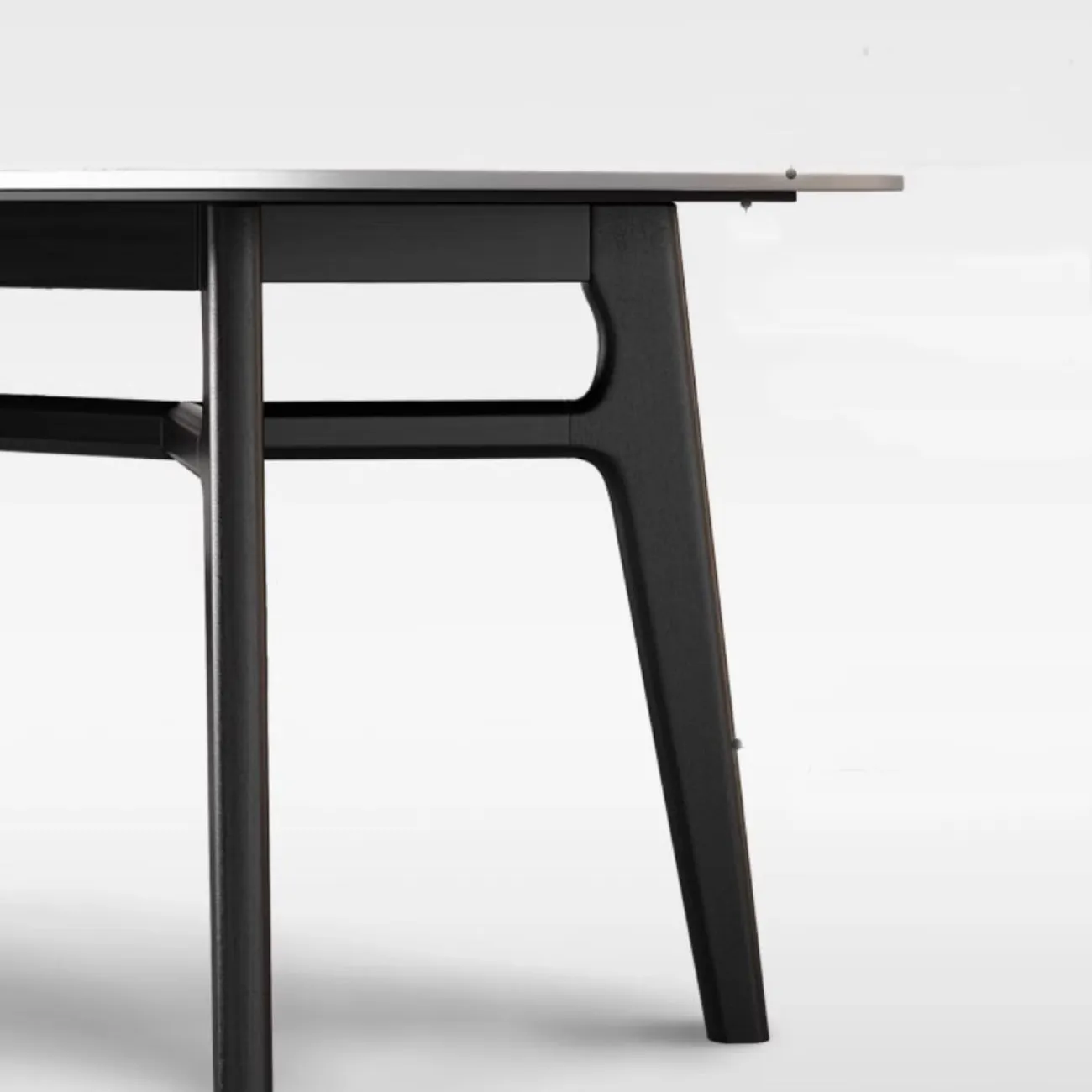 Обеденный стол из массива дерева и каменной плиты LanLan 35927-29