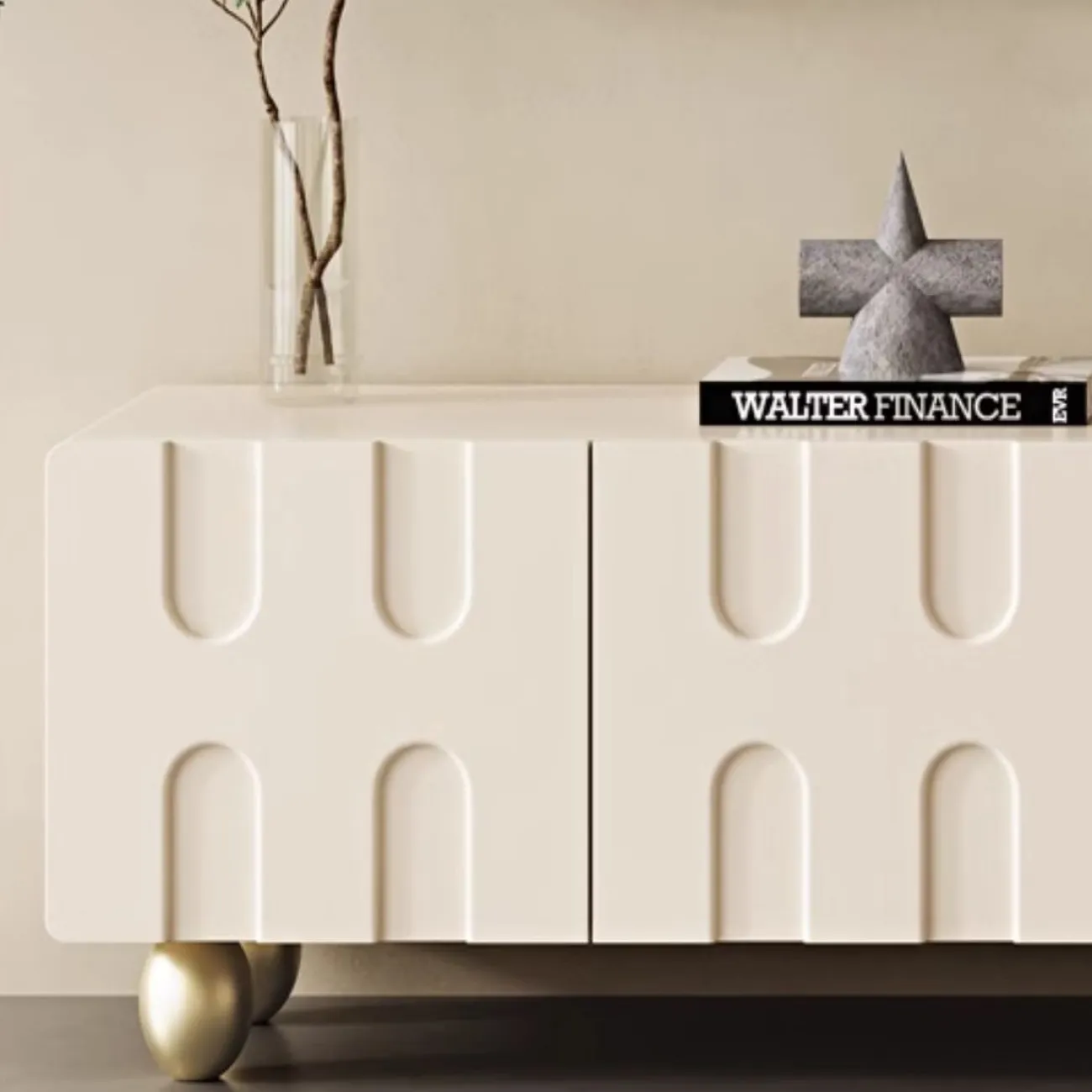 Роскошный ТВ-шкаф в кремовом стиле LanLan 35929-29 Роскошный ТВ-шкаф в кремовом стиле LanLan 35929-29