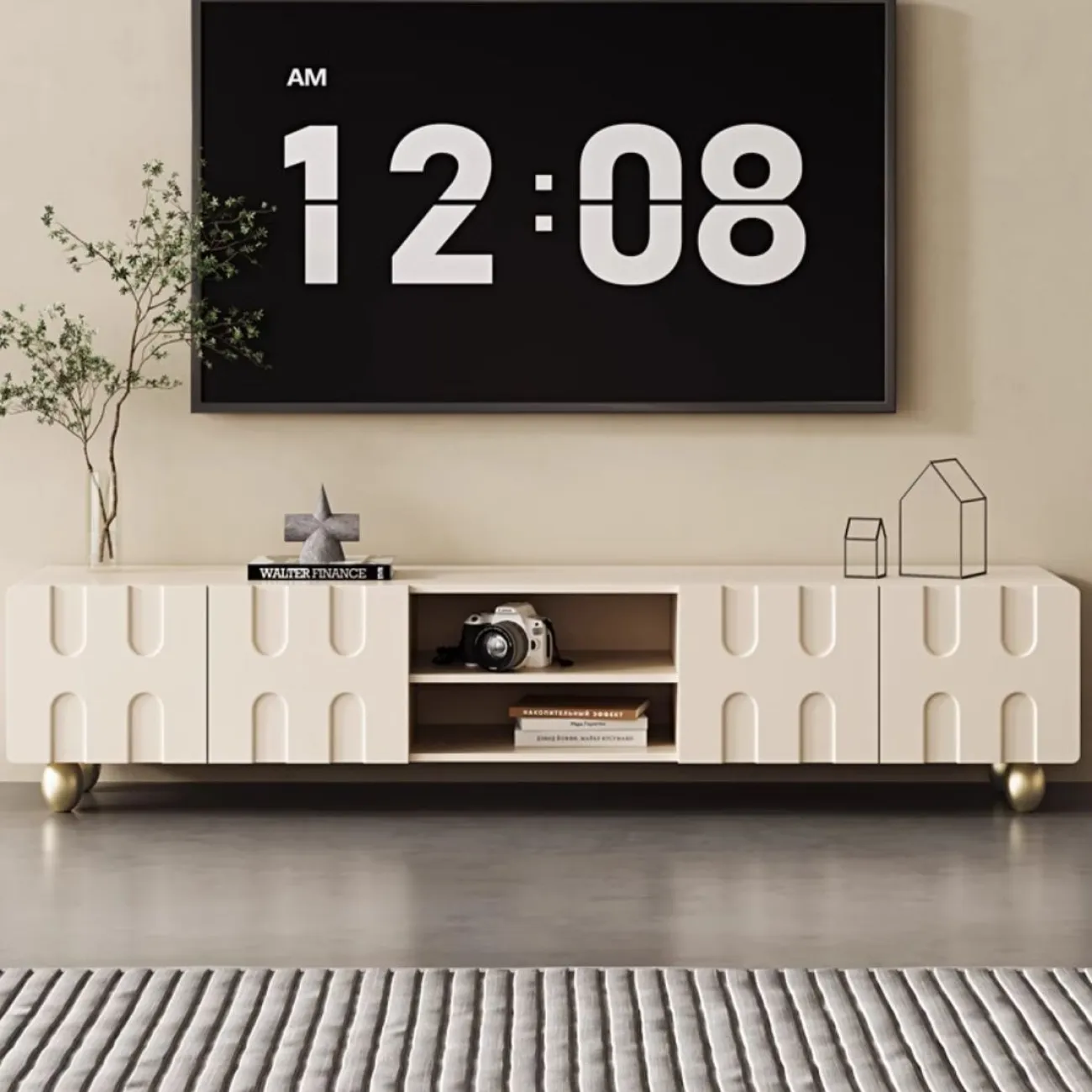 Роскошный ТВ-шкаф в кремовом стиле LanLan 35929-29 Роскошный ТВ-шкаф в кремовом стиле LanLan 35929-29