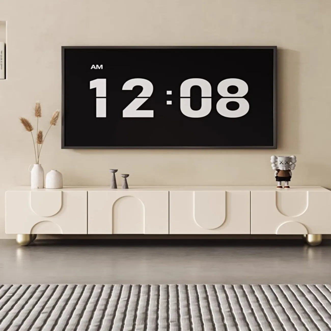 Кремовый роскошный ТВ-шкаф LanLan 35931-29