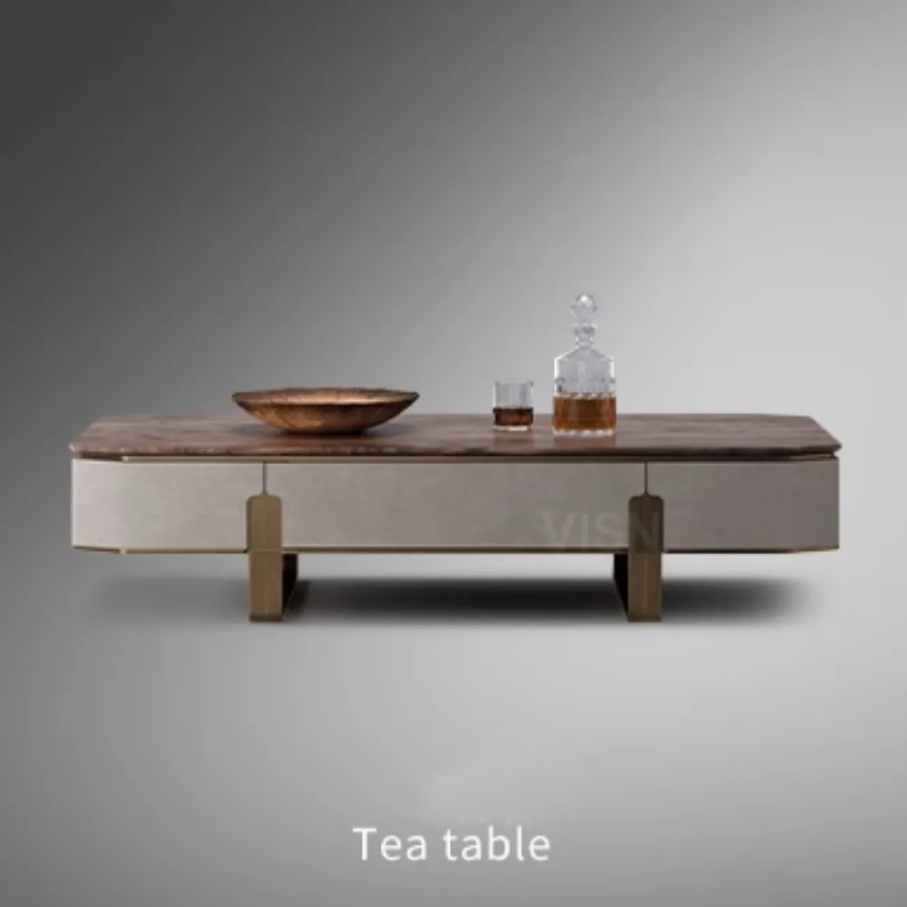 Роскошная тумба под ТВ  из чёрного ореха LUXURY VISN 35735-29