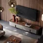 Роскошная тумба под ТВ  из чёрного ореха LUXURY VISN 35735-29