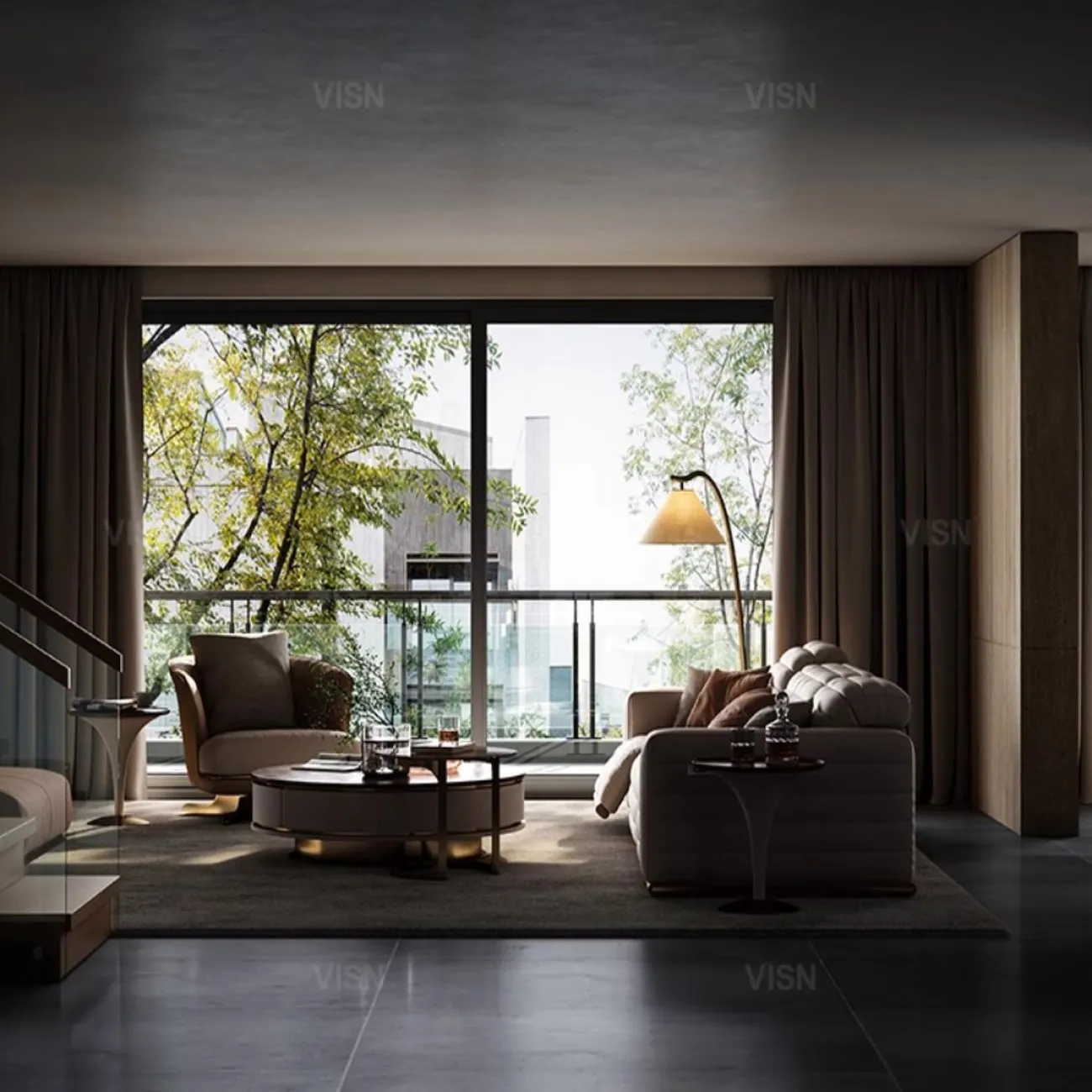 Многофункциональный кожаный диван LUXURY VISN 35805-29