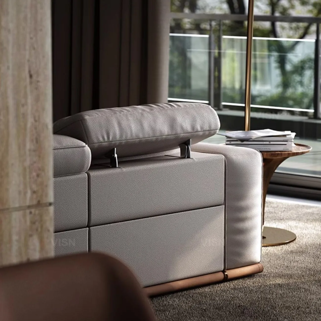 Многофункциональный кожаный диван LUXURY VISN 35805-29