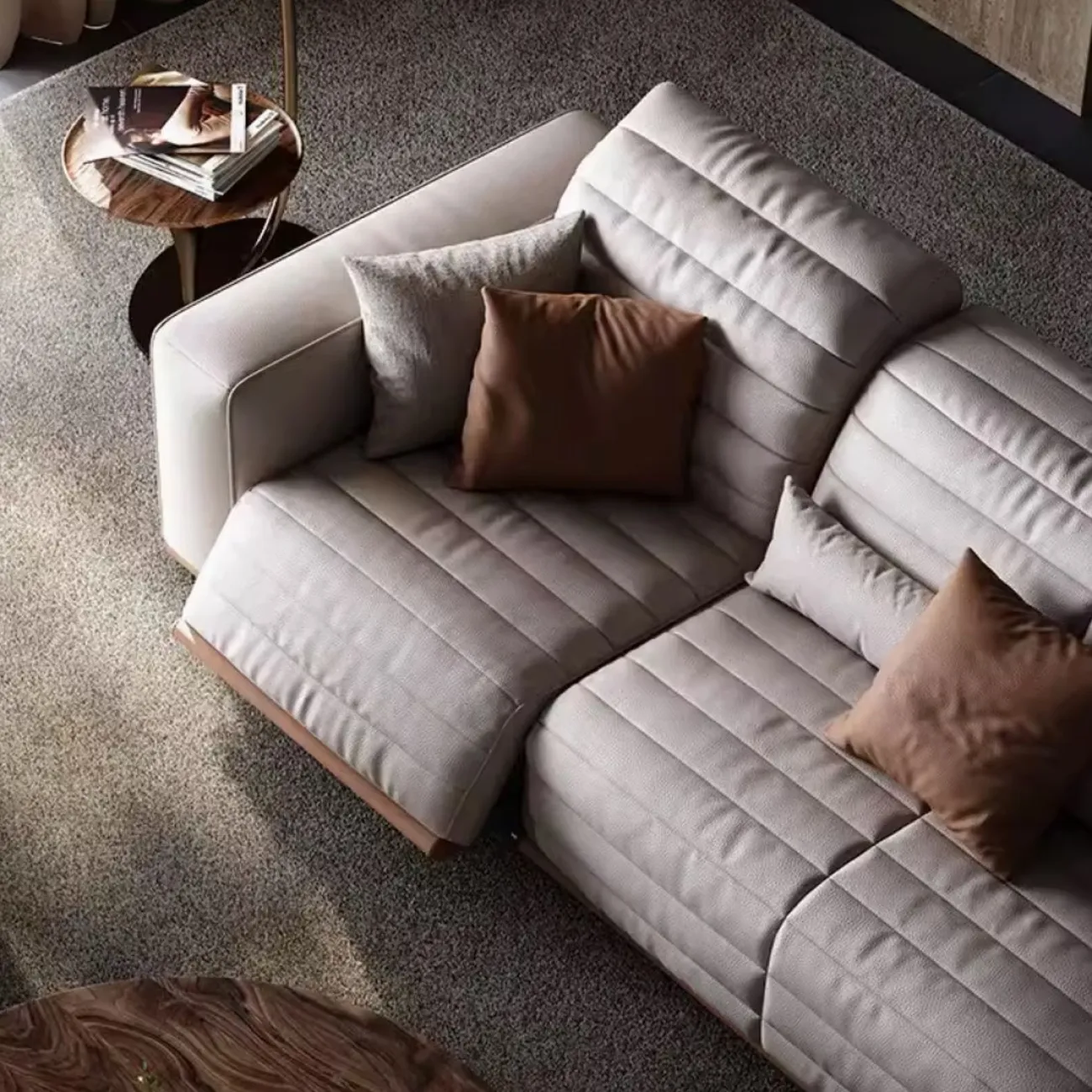 Многофункциональный кожаный диван LUXURY VISN 35805-29