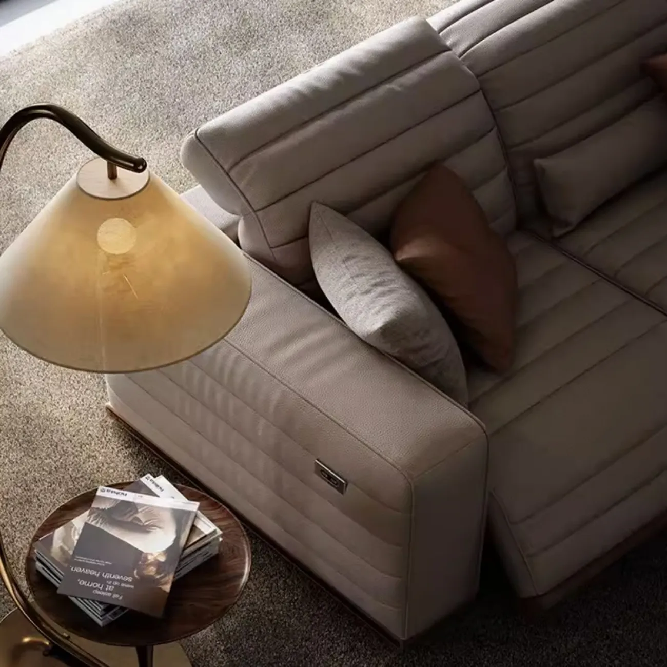 Многофункциональный кожаный диван LUXURY VISN 35805-29