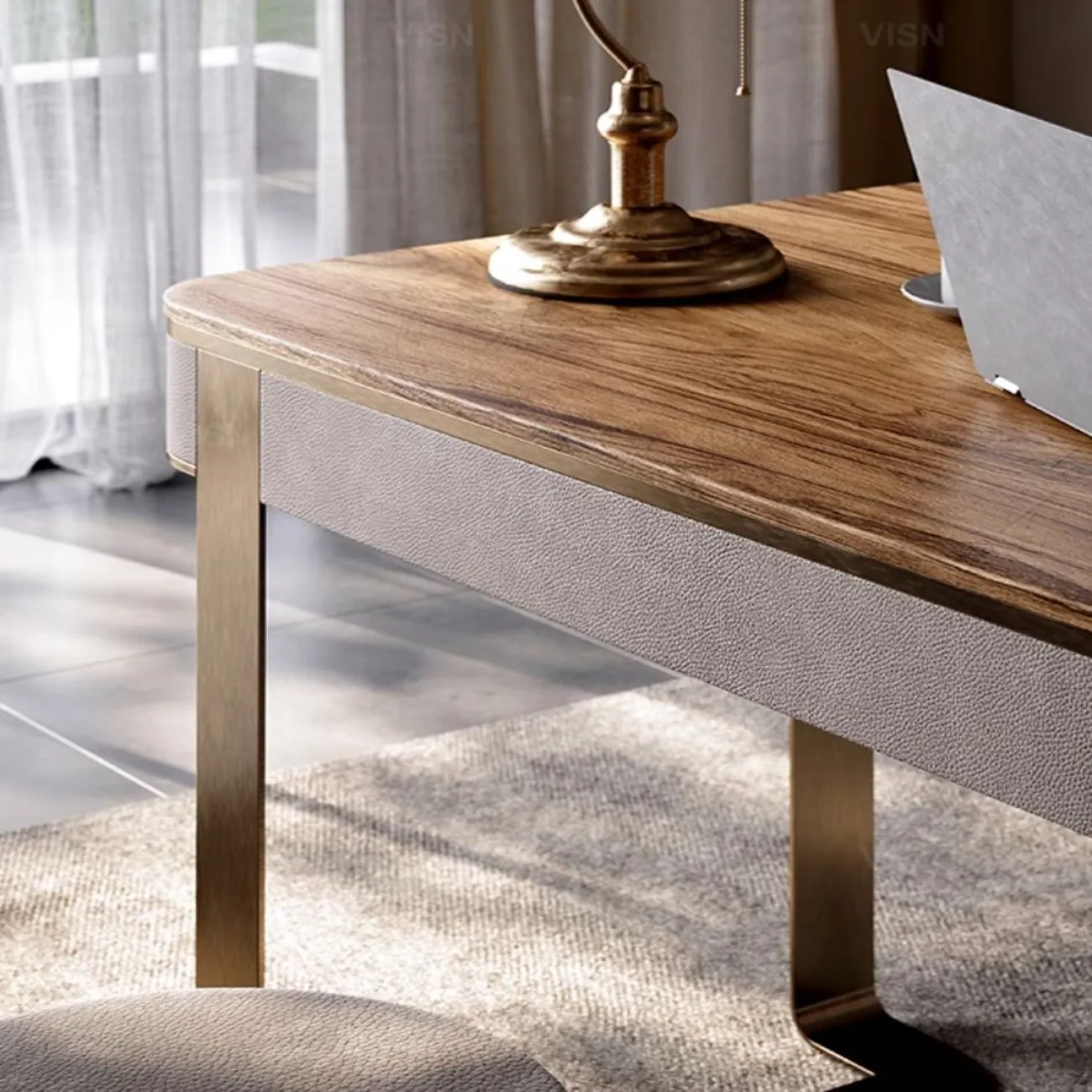 Роскошный письменный стол из массива дерева LUXURY VISN 35806-29