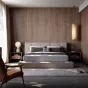 Современная кровать из цельного дерева LUXURY VISN 35807-29