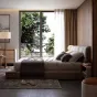 Современная кровать из цельного дерева LUXURY VISN 35807-29