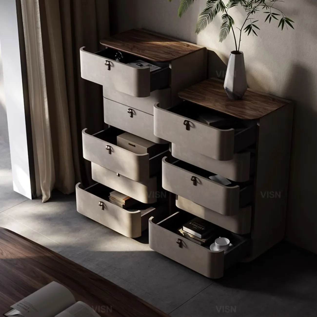 Изысканный комод из массива дерева LUXURY VISN 35808-29