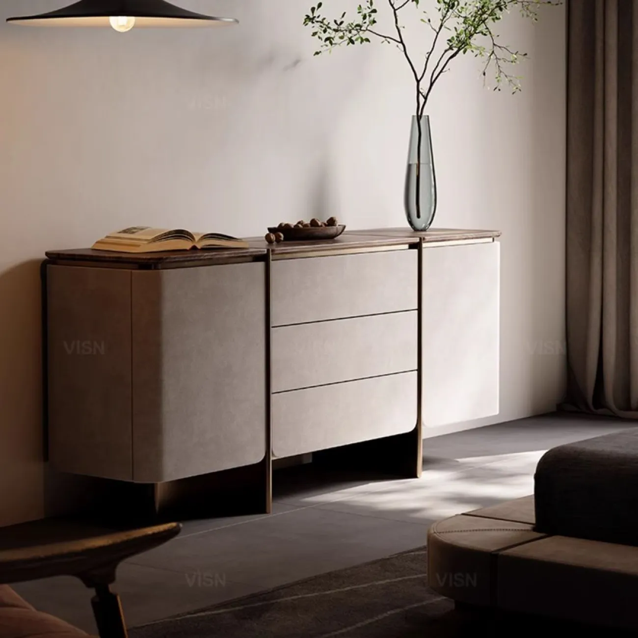 Современный ТВ-шкаф  из массива дерева LUXURY VISN  35810-29