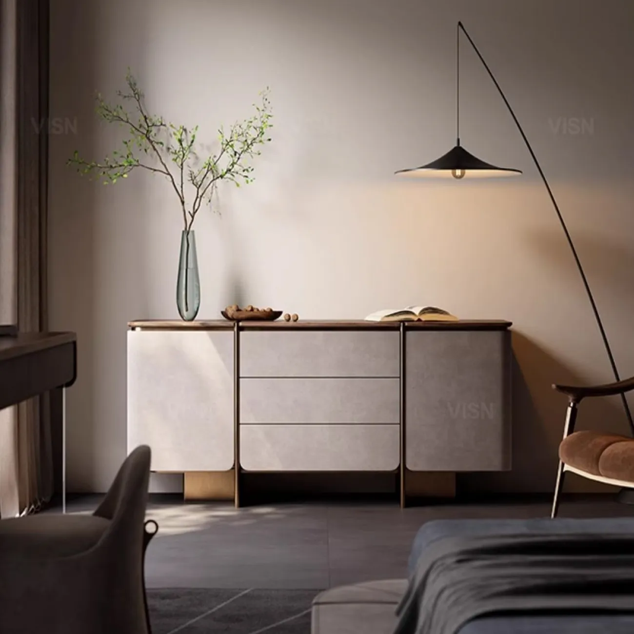 Современный ТВ-шкаф  из массива дерева LUXURY VISN  35810-29