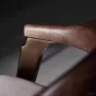 Современный дизайнерский кожаный обеденный стул LUXURY VISN 35811-29