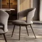 Итальянский минималистичный кожаный обеденный стул  LUXURY VISN 35812-29